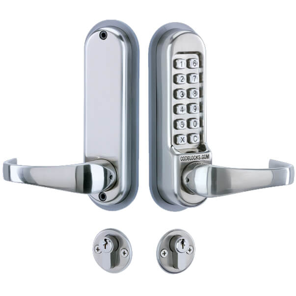 Codelocks CL520/CL525 Mortice Lock with Cylinder and Anti Panic safety Function