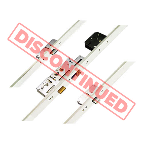 Fullex Crimebeater Latch 3 Deadbolts Flat 44mm White Faceplate Double Spindle Multipoint Door Lock - Holiday Lock