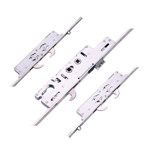 Ingenious Duplex Latch 5 Hook 4 Roller Multipoint Door Lock - Double Spindle 16mm Faceplate Option 2 (top hook to spindle = 733mm)