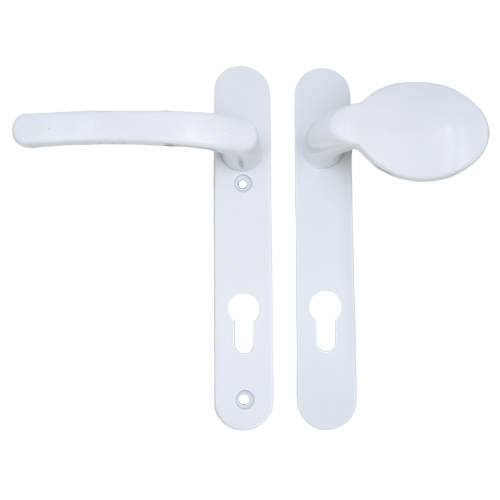 TSS Lever Moveable Pad UPVC Multipoint Door Handles - 92mm PZ Sprung 122mm Screw Centres