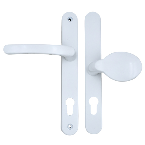 TSS Lever Moveable Pad UPVC Multipoint Door Handles - 92mm/62mm PZ Sprung 212mm Screw Centres