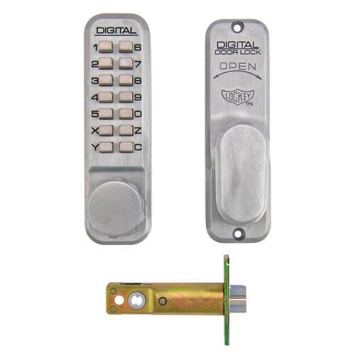 Lockey 2435 Tubular Mortice Latch Digital Lock With Holdback