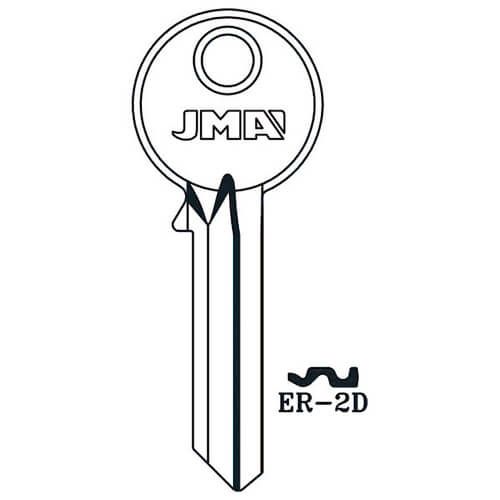 JMA ER-2D Era 6 Pin Cylinder Key Blank