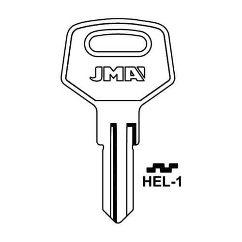 JMA HEL-1 Cylinder Key Blank
