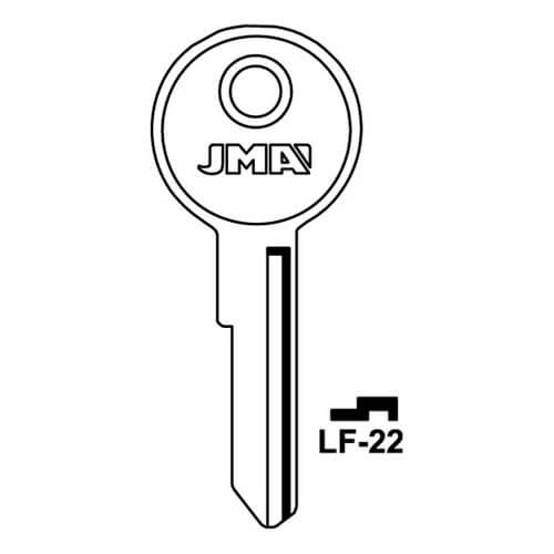JMA LF-22 Cylinder Key Blank