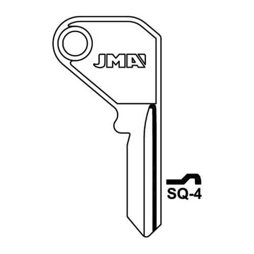 JMA SQ-4 Cylinder Key Blank