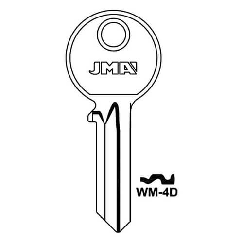JMA WM-4D Cylinder Key Blank