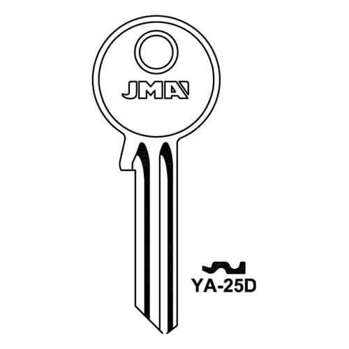 JMA YA-25D Cylinder Key Blank