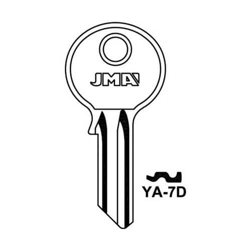 JMA YA-7D Cylinder Key Blank