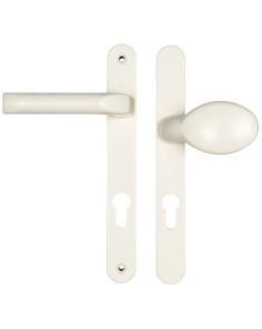 Hoppe Asgard Lever Moveable Pad UPVC Multipoint Door Handles - 92mm/70mm PZ Unsprung 205mm Screw Centres