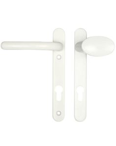 Fab & Fix Windsor Lever Moveable Pad UPVC Multipoint Door Handles - 92mm PZ Sprung 122mm Screw Centres 