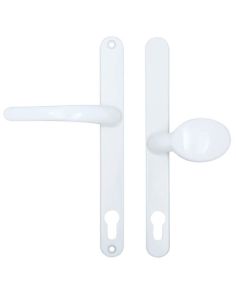 Millenco Lever Moveable Pad UPVC Multipoint Door Handles - 117mm/86mm PZ Sprung 237mm Screw Centres