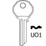 JMA UN-11 Union 5 Pin Cylinder Key Nickel Blank