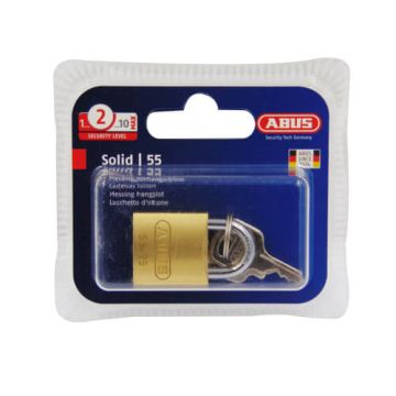 Abus 55 Series 25mm Open Shackle Brass Padlock