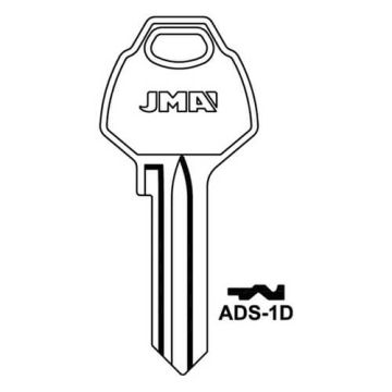 JMA ADS-1D Cylinder Key Blank