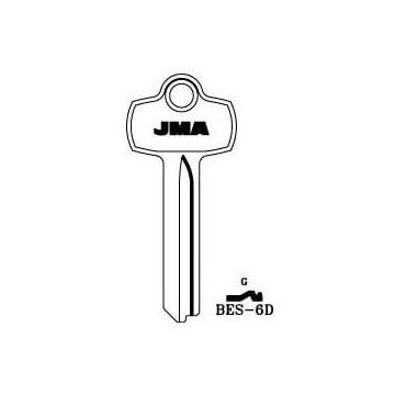 JMA BES-6D Best G Cylinder Key Blank