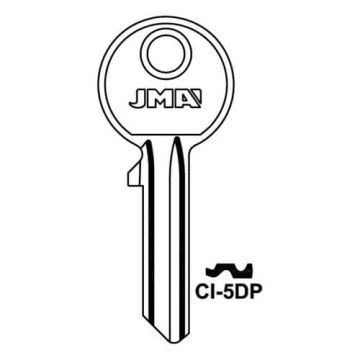 JMA CI-5DP Cisa 5 Pin Cylinder Key Blank