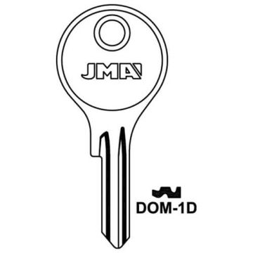 JMA DOM-1D Cylinder Key Blank