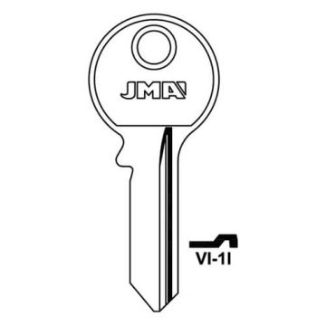 JMA VI-1I Viro 5 Pin Cylinder Key Blank