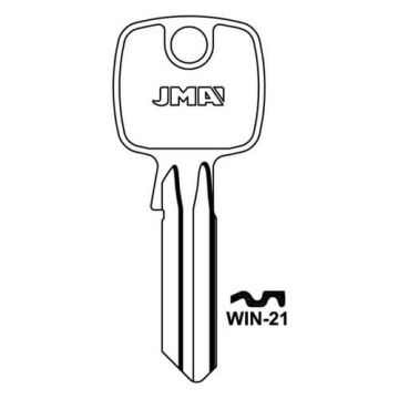 JMA WIN-21 Cylinder Key Blank