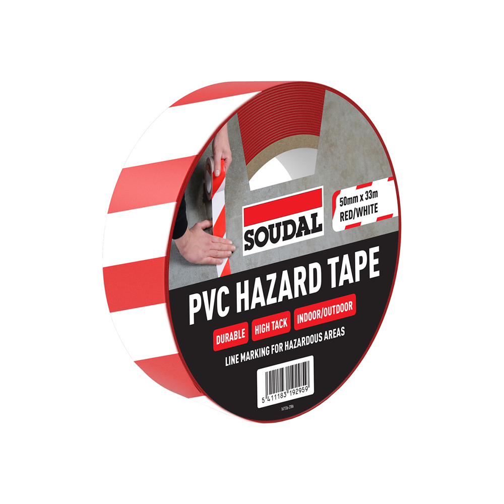 Soudal PVC Hazard Tape Soudal PVC Hazard Tape